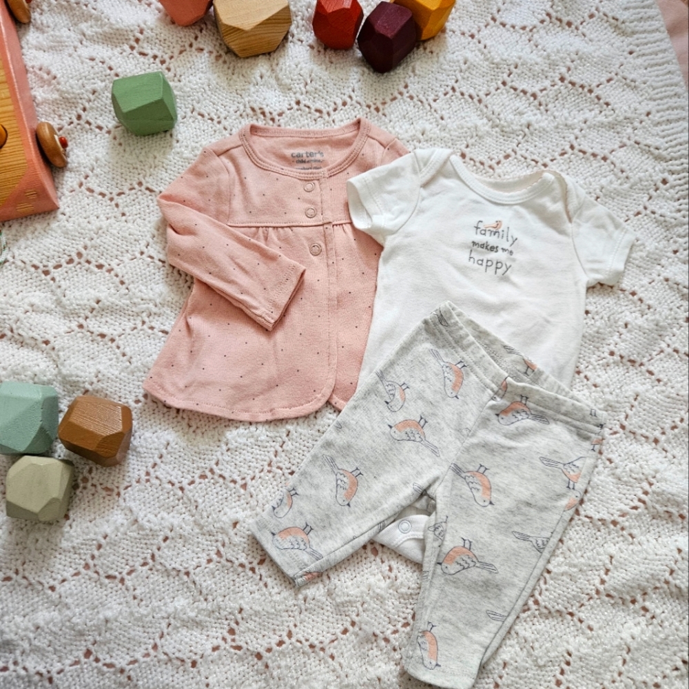 Carter's 3-piece outfit, size newborn